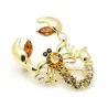 Broche scorpion cristal