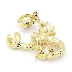 Broche scorpion cristal