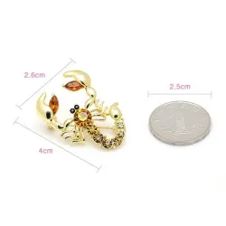 Broche scorpion cristal