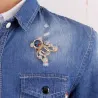 Nounours de Noël en cristal - broche