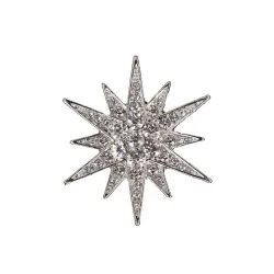 Broche étoile en cristal