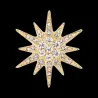 Broche étoile en cristal