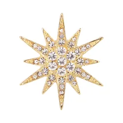 Broche étoile en cristal