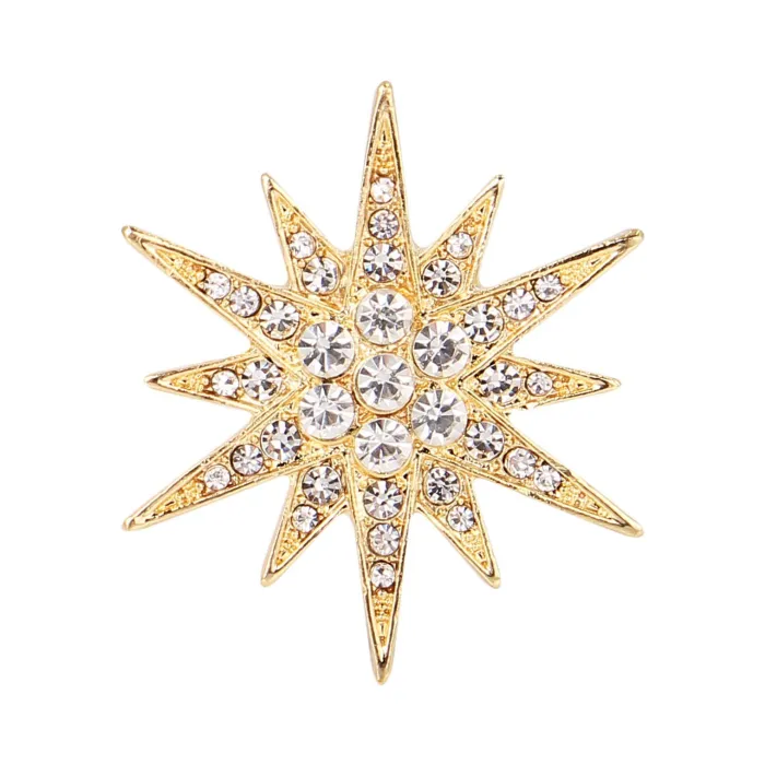 Broche étoile en cristal
