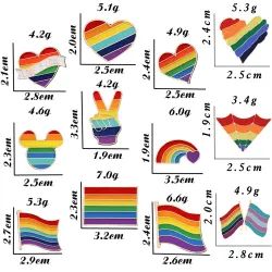 Broche design LGBT / arc-en-ciel - broche