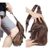 Sac à dos multifonction - sac à bandoulière en cuir