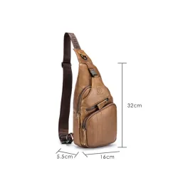 Sac à dos multifonction - sac à bandoulière en cuir