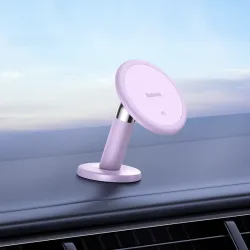 Baseus - support de téléphone magnétique - rotatif - pour grille d'aération / tableau de bord
