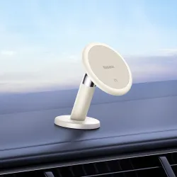 Baseus - support de téléphone magnétique - rotatif - pour grille d'aération / tableau de bord