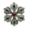 Grande fleur acrylique - broche vintage