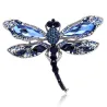 Libellule cristal bleu - broche
