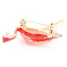 Broche flamant rose