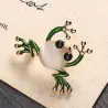 Broche grenouille verte