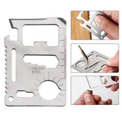 11 in 1 multifunction survival knife - credit card shapeSurvival tools