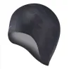 Bonnet de bain en silicone - protection oreilles / cheveux longs - imperméable - unisexe