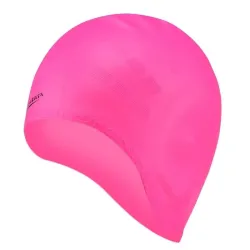 Bonnet de bain en silicone - protection oreilles / cheveux longs - imperméable - unisexe