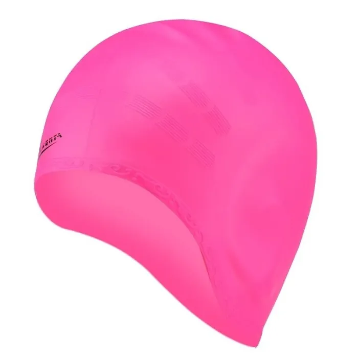 Bonnet de bain en silicone - protection oreilles / cheveux longs - imperméable - unisexe