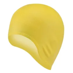 Bonnet de bain en silicone - protection oreilles / cheveux longs - imperméable - unisexe
