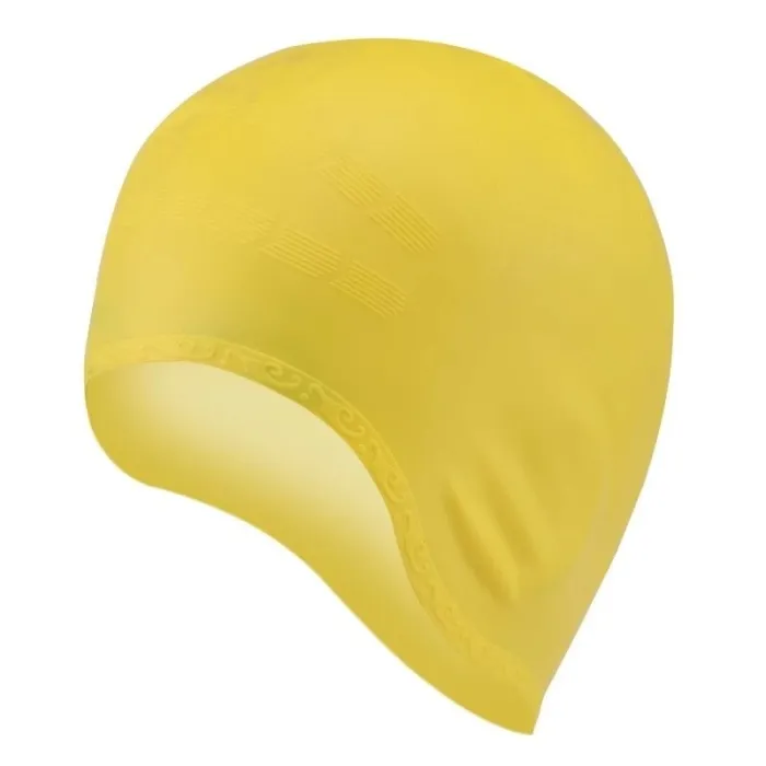 Bonnet de bain en silicone - protection oreilles / cheveux longs - imperméable - unisexe