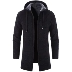 Pull chaud élégant - pull long à capuche