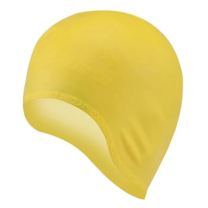 Bonnet de bain silicone - protection oreilles / cheveux longs - étanche