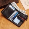 portefeuille en cuir vintage - porte-cartes / porte-monnaie - grande capacité