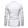 Asymmetrical long sleeve shirt - decorative golden embroideryT-shirts