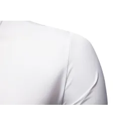 Asymmetrical long sleeve shirt - decorative golden embroideryT-shirts