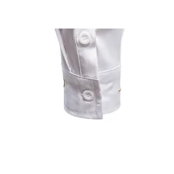 Asymmetrical long sleeve shirt - decorative golden embroideryT-shirts
