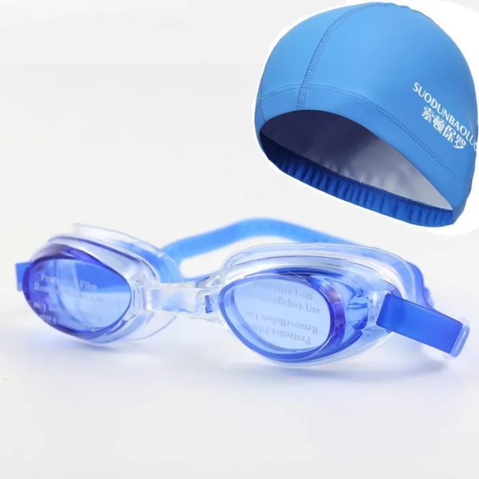 Bonnet de bain imperméable - lunettes - ensemble