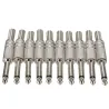 Jack audio mono 1/4" métal - 6.35mm - 75 * 15mm - 10 pièces