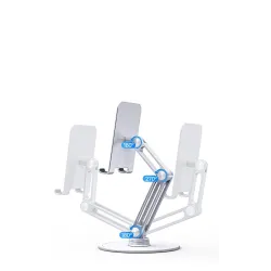Phone / tablet holder - metal stand - rotatable - adjustableHolders