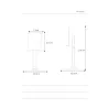 Support pour téléphone / tablette - support en métal - rotatif - réglable