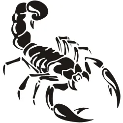 Scorpion 3D - autocollant de voiture