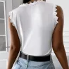 T-shirt élégant en dentelle - sans manches