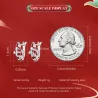 Boucles d'oreilles en forme de carpe rouge - argent 925