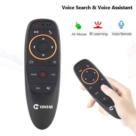 G10 / G10S Pro - télécommande vocale pour Android TV box - souris sans fil 2.4G - gyroscope - IR