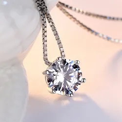 Collier en argent 925 avec zircon