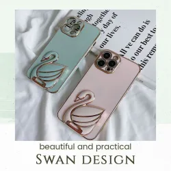 Support de téléphone pliable - support - en forme de cygne