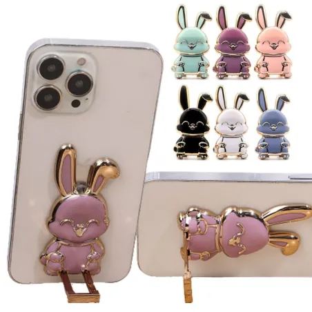 Support de téléphone pliable - support - en forme de lapin