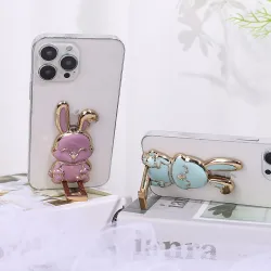 Support de téléphone pliable - support - en forme de lapin
