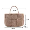 Sac à main peluche tendance - grande contenance