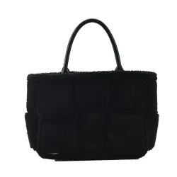 Trendy plush handbag - large capacityHandbags