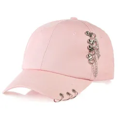 Baseball cap with metal rings - unisexHats & Caps