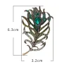 Broche en forme de plume de cristal