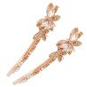 Double crystal butterfly - hairpin - 2 piecesHair clips