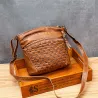 Leather shoulder bag - with rivetsBags