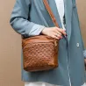 Leather shoulder bag - with rivetsBags