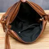 Sac à bandoulière en cuir - avec rivets