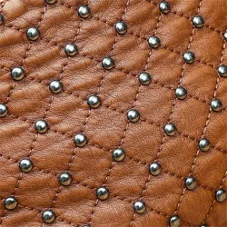 Leather shoulder bag - with rivetsBags